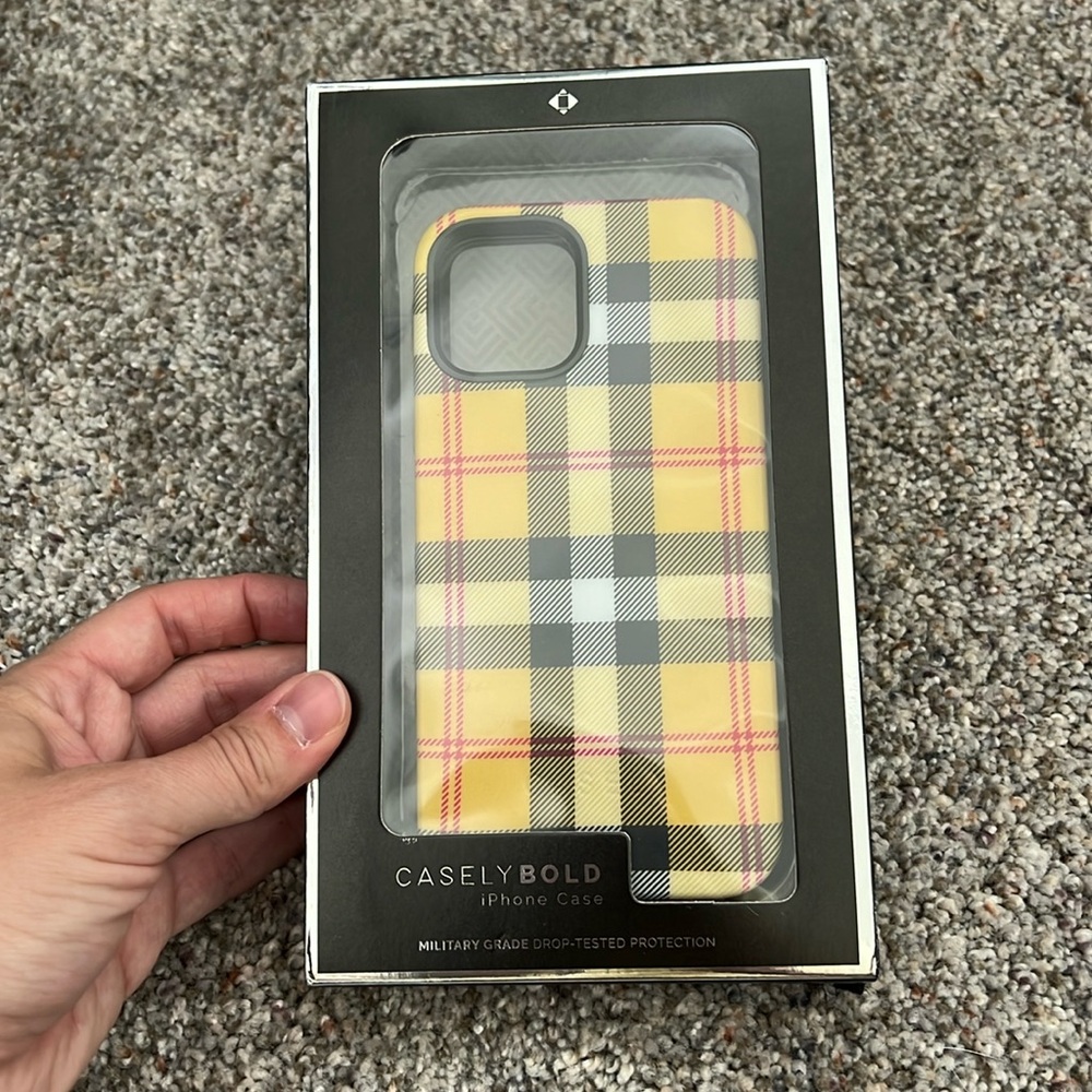 Casely Bold IPhone Case Plaid NEW